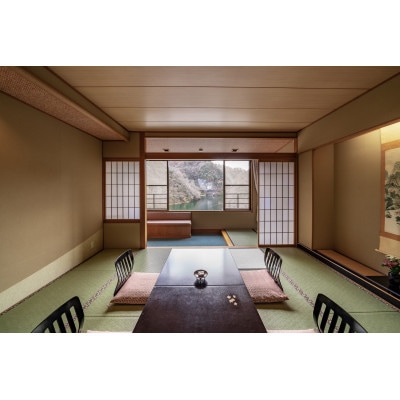 帝釈峡観光ホテル錦彩館の宿泊プラン「特選!四季の味覚プラン」2名様1室ご利用宿泊券【1473884】