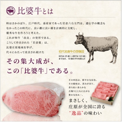 【比婆牛】A5〜A4ランク　ロースステーキ　600g(200g×3枚)【配送不可地域：離島】【1150090】