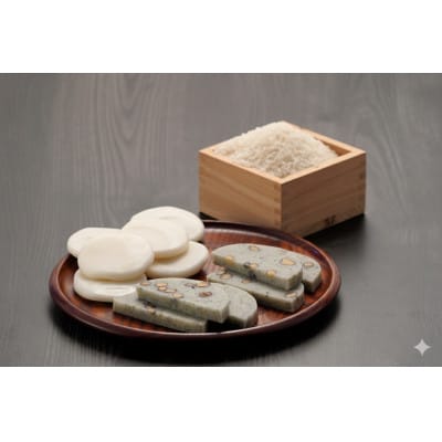 白餅(8枚入りx3個)、豆餅(8枚入りx2個)【1693384】