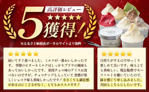 【8個入り】シンフォニージェラート 詰め合わせセット | ジェラート スイーツ モーモーあいすらんど バニラ 抹茶 ショコラ キャラメル ラムレーズン