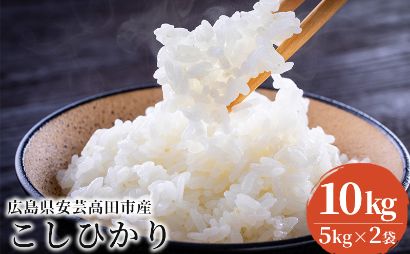 米 令和6年産 こしひかり 10kg（5kg×2袋） 2024年 広島県安芸高田市産 白米