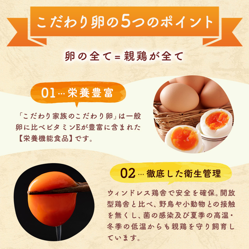 6ヶ月 定期便 こだわり家族のこだわり卵 30個 セット 安芸高田市 たまご 鶏卵 6回 