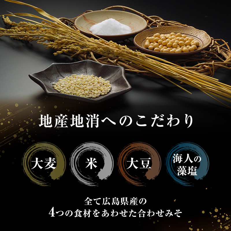 味噌 創業100周年記念 広島しあわせみそ 450g×3個 調味料