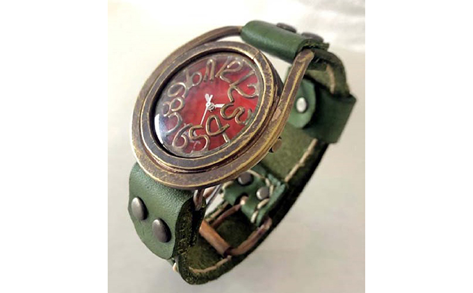 HR24の手作り時計　C（男女兼用）オリブ ファッション小物 雑貨 日用品