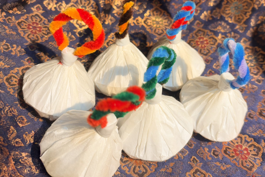 神楽グッズ 蜘蛛 6個入り かぐら パーティ グッズ お祝い 安芸高田市 神楽門前湯治村 萬珠沙華