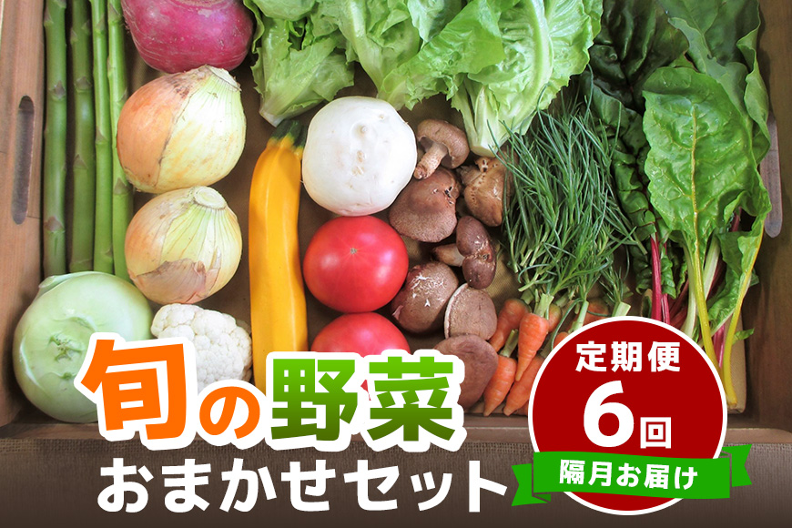 【2ヶ月毎に6回お届け】 旬の野菜・定期便（12か月） セット 詰め合わせ 季節 季節の野菜 有機質 肥料 農薬 減農薬 不使用 和野菜 西洋野菜 山菜 果物 冷蔵便 鮮度 お楽しみ