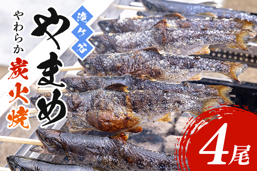 安芸高田 滝ヶ谷 やまめ やわらか炭火焼き （4尾入り） 骨まで 柔らかい 魚 川魚 おかず つまみ