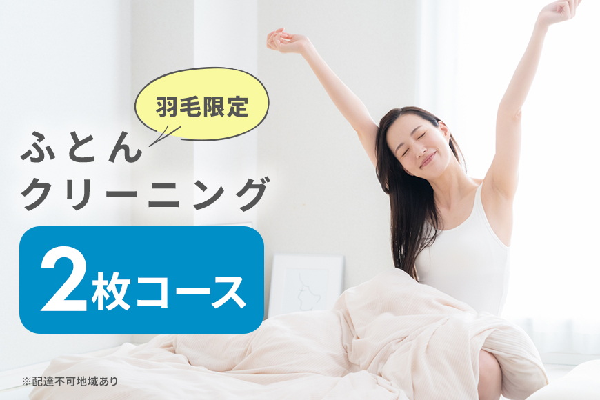 ふとんクリーニング 2枚 （羽毛限定）