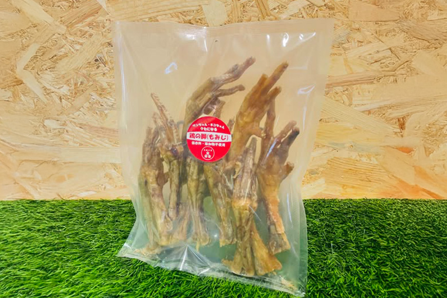 鶏の脚(もみじ) 12本入 犬 犬用 おやつ 鶏肉 脚 ジャーキー 干肉 干し肉 乾燥肉 国産 広島 安芸高田市