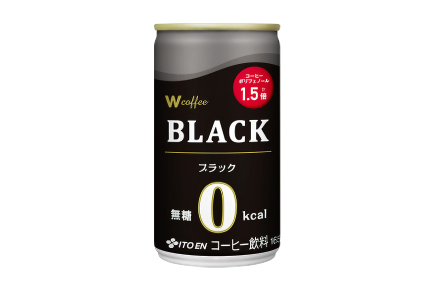 コーヒー 缶 W coffee BLACK 缶コーヒー 165g ブラック 伊藤園 飲料類 珈琲 無糖ブラックコーヒー 