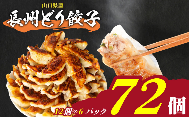 訳あり 長州どり餃子 72個 12個×6パック 冷凍 小分け 日指定可 大容量 ぎょうざ ギョウザ ギョーザ