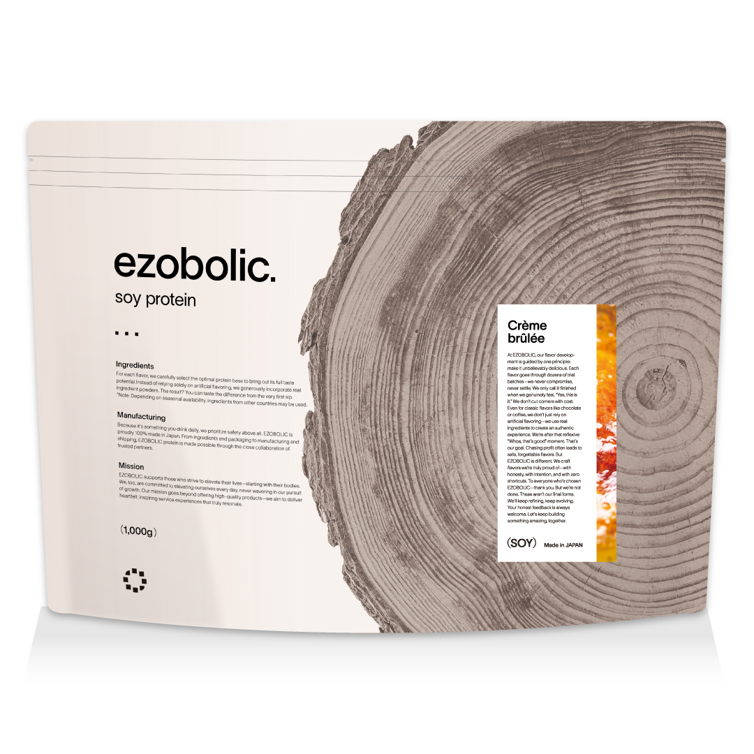 【クレームブリュレ風味】 EZOBOLIC ソイプロテイン 1kg
