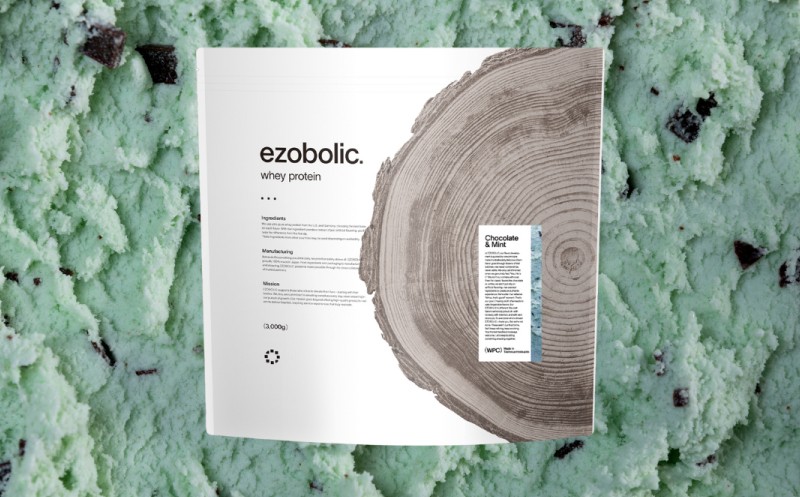 【チョコミント風味】 EZOBOLIC プロテイン 1kg