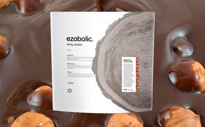 【WPIヘーゼルナッツ風味】 EZOBOLIC プロテイン 1kg WPI100%