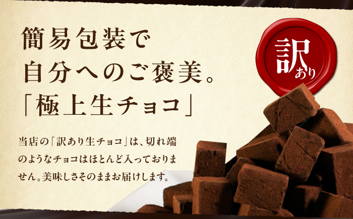 【訳あり】 totFactory とろけるような 口どけ 濃厚生チョコレート 約700g | 訳あり 生チョコ チョコレート チョコ お菓子 totFactory 人気 とろける 濃厚 生チョコレート 自分用 家族用 友達 イベント用 すっきり 食べやすい チョコレート カカオ おやつ 一口 山口県 宇部市[BTAQ003]