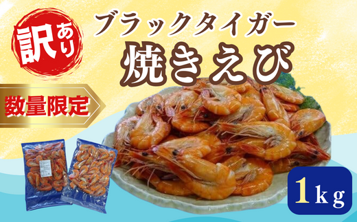 数量限定 訳あり 業務用 焼きえび （しお味） 1kg （500g×2袋）