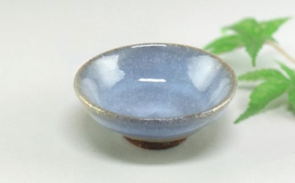 萩焼 蒼のぐい呑