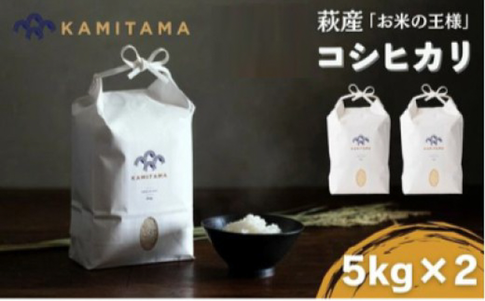 コシヒカリ 令和7年 5kg×2袋 セット 米 コメ こめ 萩産 KAMITAMA