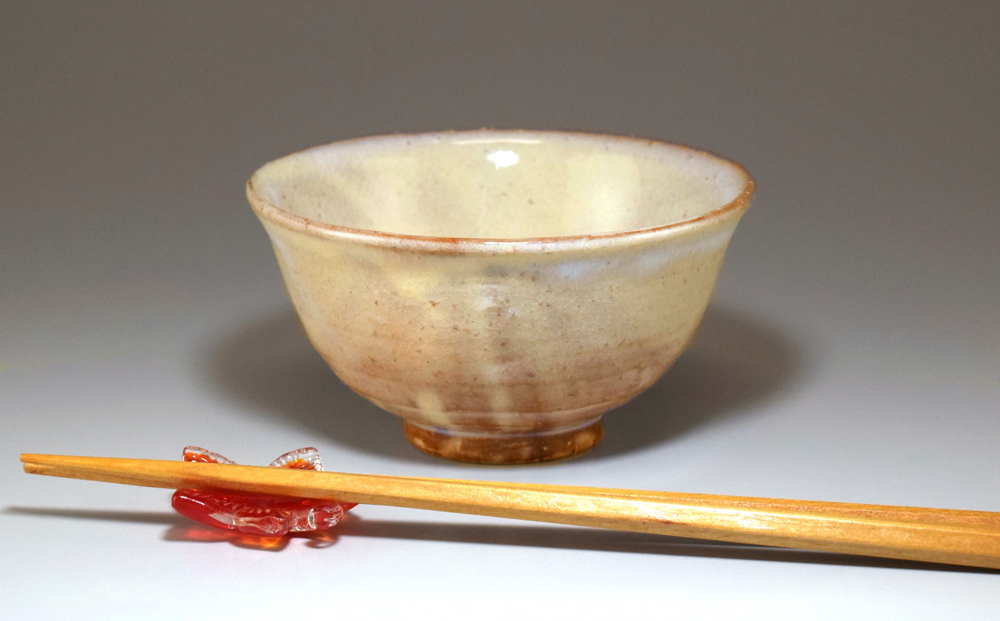 萩焼 ごはん茶碗（粉引）