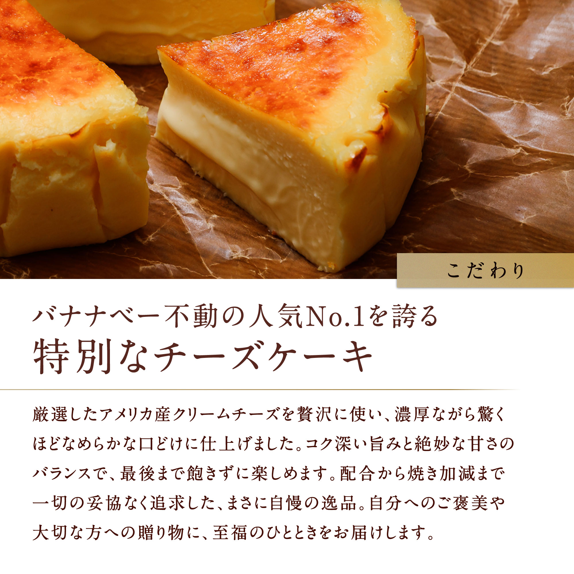 チーズケーキ バナナベー 山口県 防府市 O-H19 チーズケーキ 濃厚 なめらか とろける スイーツ ギフト 贈り物 お取り寄せ デザート ベイクド