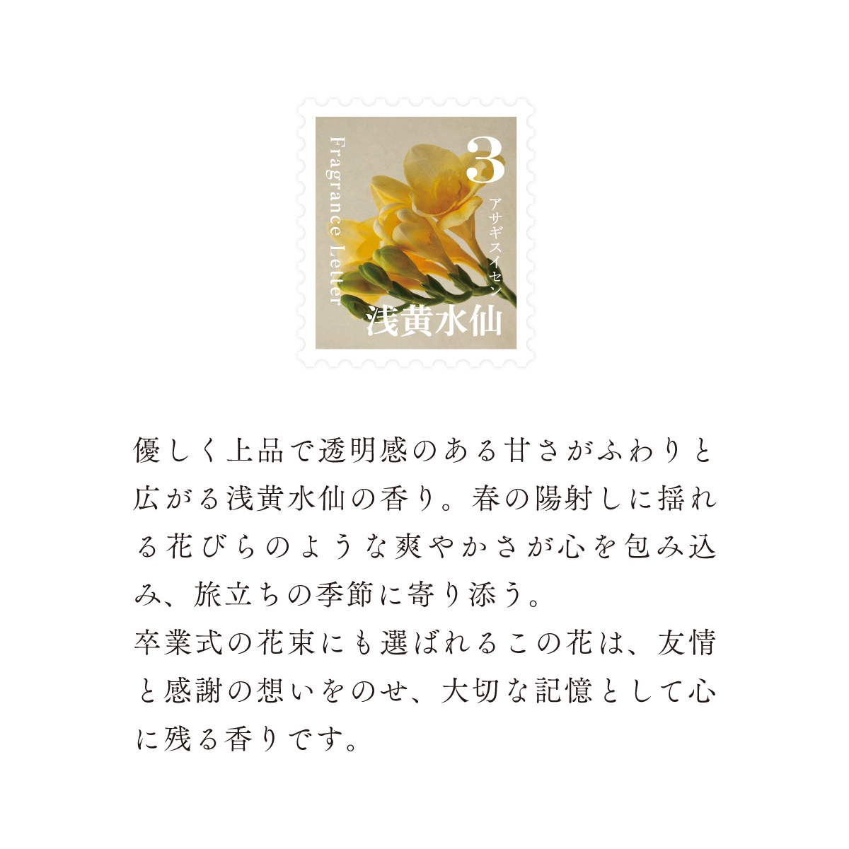 移ろう四季のディフューザー【浅黄水仙／アサギスイセン】～3月の香り～ 癒しの芳香剤・ルームフレグランスギフト gone works 山口県 防府市 O-I31リードディフューザー アロマ スティック インテリア 玄関 寝室 天然香料 日本製 贈り物 プレゼント 誕生日