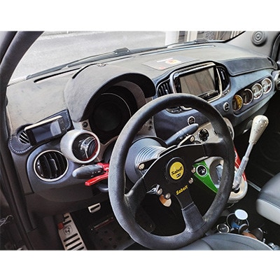 アバルト500-595用アルカンターラダッシュマット 左ハンドル車用【1678239】