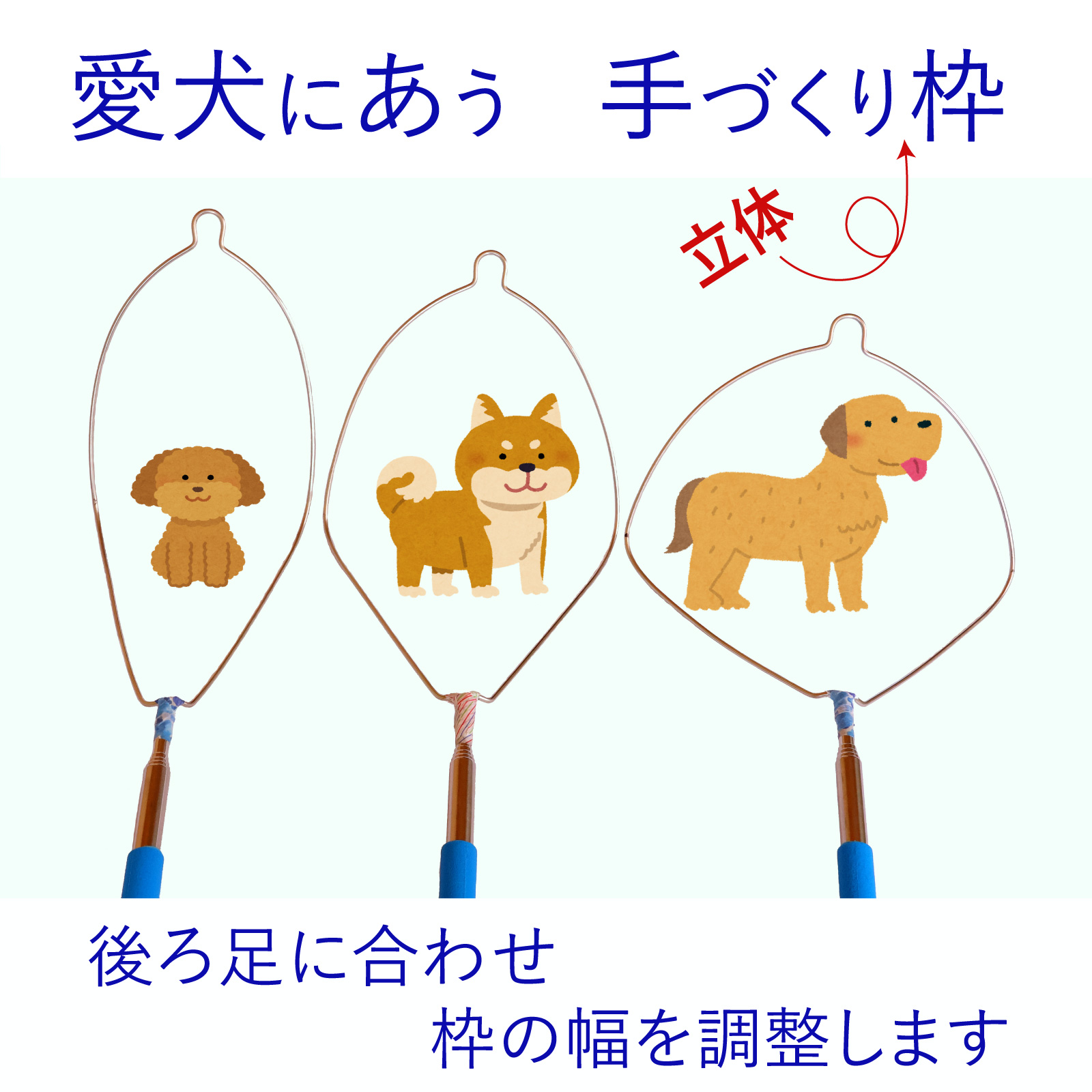 犬のフンキャッチャー らふーんミニ【組み立てキット】身長170cm以下限定 自分で作る、ワンコと楽しむ 國信商店 山口県 防府市 O-F22 犬 散歩 ウンチ取り 腰痛防止 便利グッズ ペット用品 特許 工作