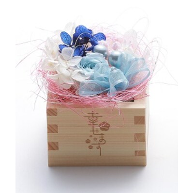 幸せ枡フラワー　5勺枡　白木【1222495】