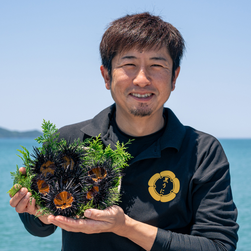 濃厚うに 瓶詰め 国産 雲丹 ウニ 瓶詰 紫うに (50g)2本 山口県 長門市産 地物 黒うに 冷凍 (12057)