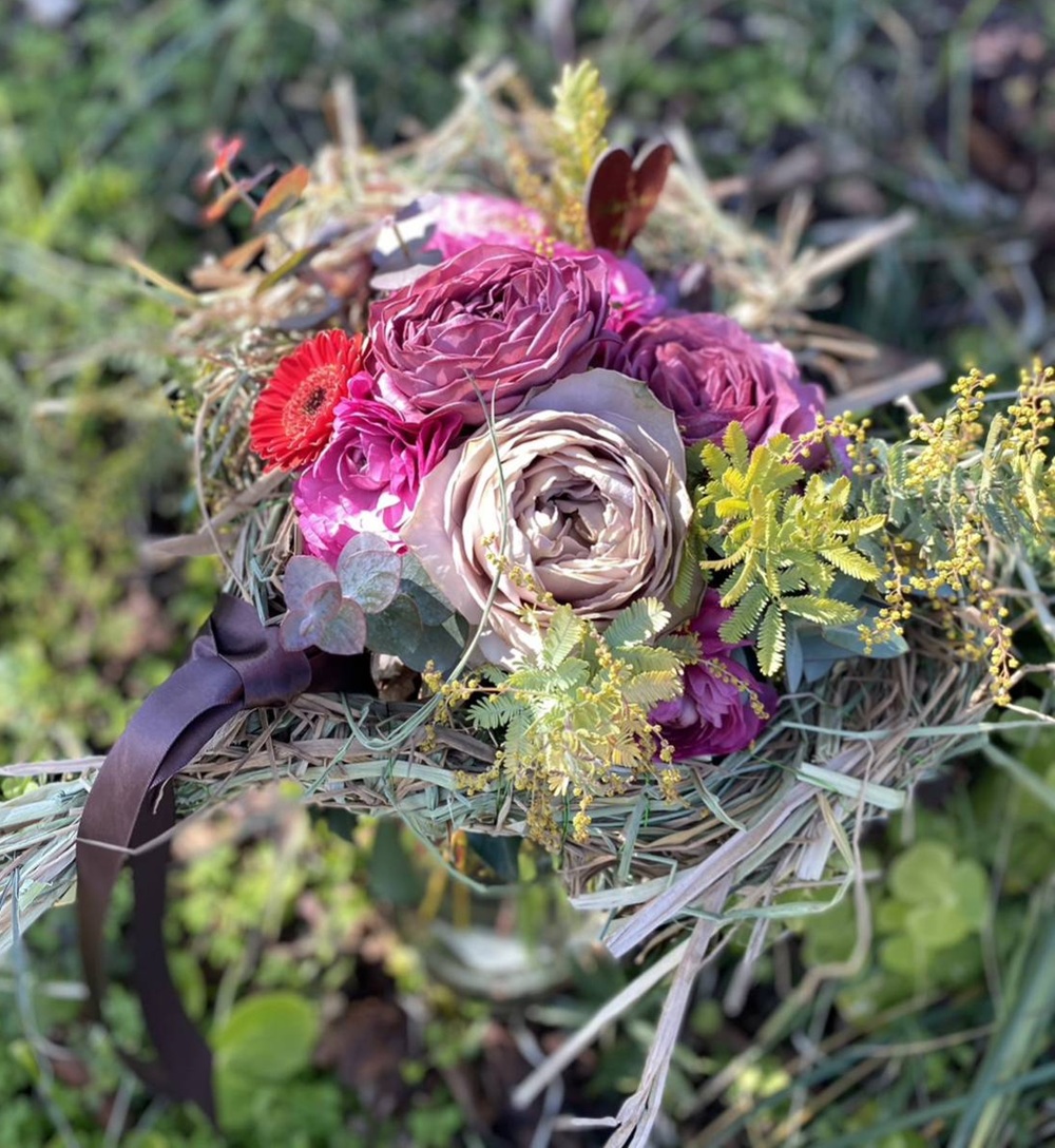 (1372)プレミアムローズ 花束 バラ お花 プレゼント 贈答 贈り物 藤野バラ園 フルール縁 長門市