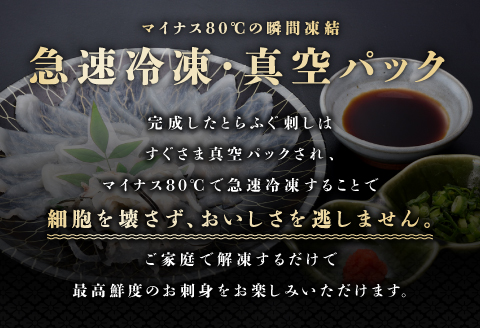 (250001)とらふぐ刺身　定期便コース【隔月10皿（10人前）×6ヶ月】