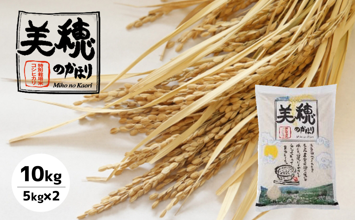 特別栽培米コシヒカリ 美穂のかほり 10kg(5kg×2)|山口県美祢市