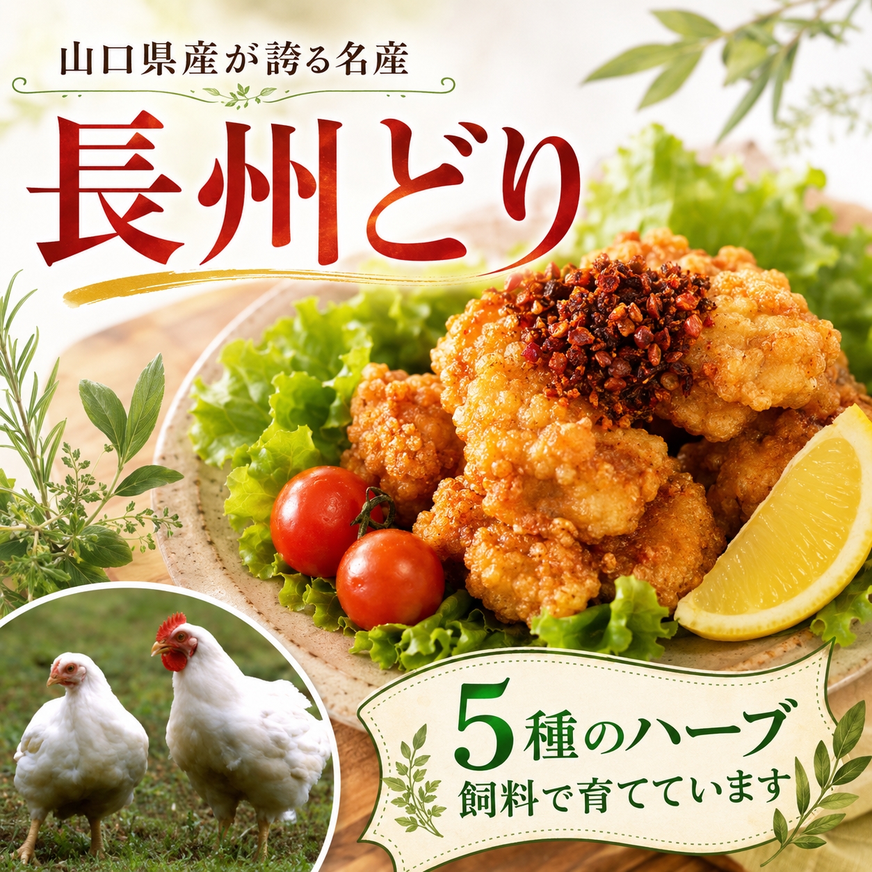 長州どり もも 切り身 合計1.8kg (300g×6パック)｜山口県美祢市