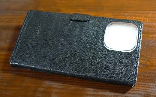 本革製手帳型iPhoneカバー （iPhone15用） ＜グリーン＞  F6L-1306