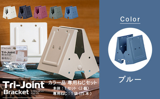 トライジョイントブラケット ねじセット【ブルー】  工芸品 F6L-697