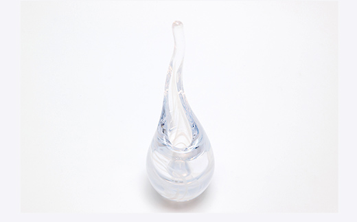 【ギフト用】花器「生い立つ」（小）＜ガラス作家 橋本倫礼＞  工芸品 F6L-1244