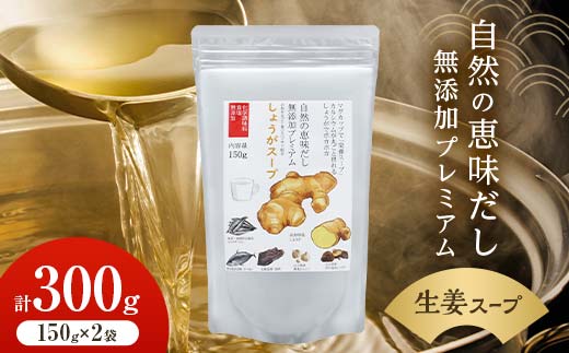 自然の恵味だし〜無添加プレミアム しょうがスープ「お魚を丸ごと食べるペプチド＆栄養スープ」 150g×2パック スープ 無添加 しょうが 栄養  F6L-1408