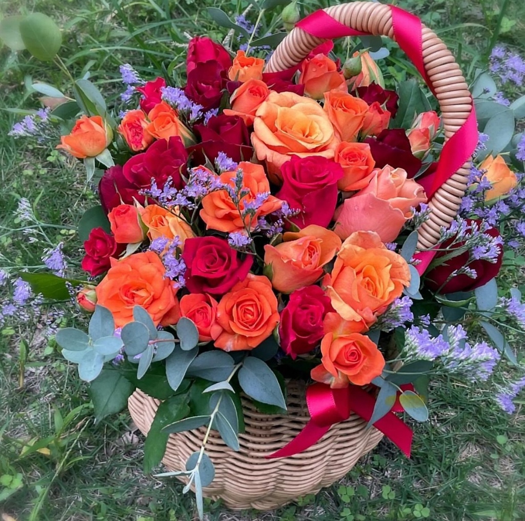 おまかせ花籠アレンジ