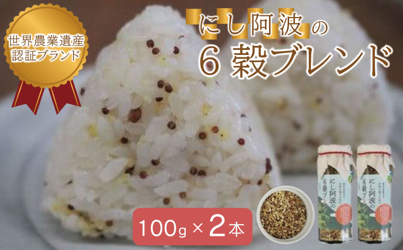 【限定10セット】にし阿波の６穀ブレンド【100g×2本】