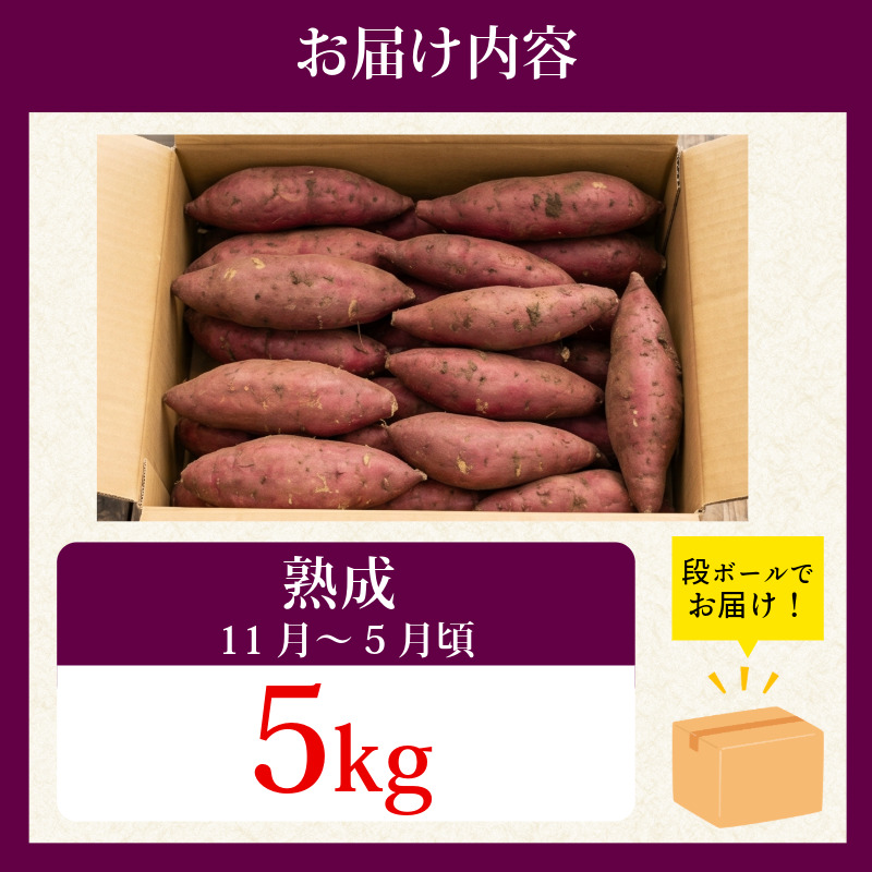 訳あり なると金時 5kg 熟成 さつまいも 鳴門金時 いも 芋 焼き芋 干し芋 スイーツ 貯蔵庫 熟成いも 国産 お土産 徳島 鳴門 
