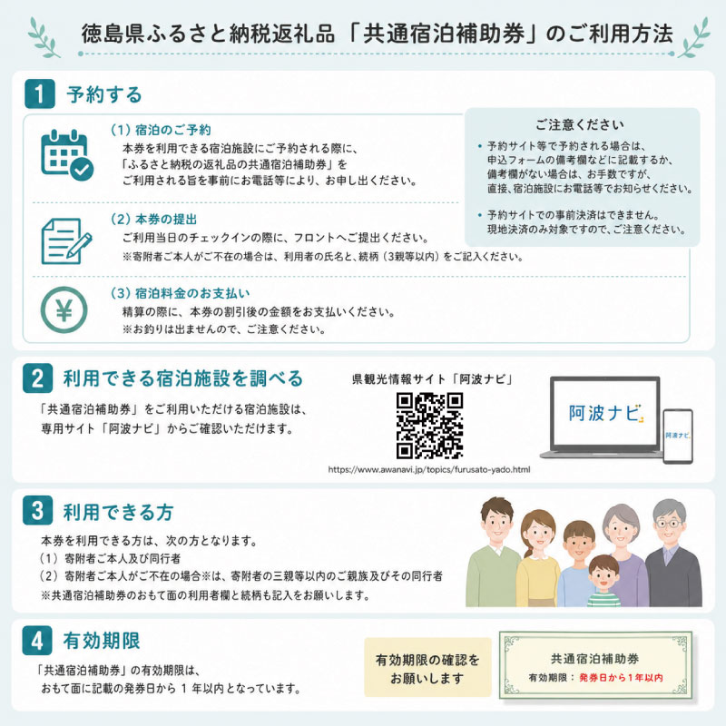 徳島県 宿泊券 7,500円分 《ここしかない！徳島県内”全域”が対象！》 阿波踊り 阿波おどり 徳島 旅行 旅行券 トラベル クーポン ホテル 宿泊 チケット 温泉 観光 すだち 鳴門金時 徳島ラーメン 半田そうめん 大塚美術館