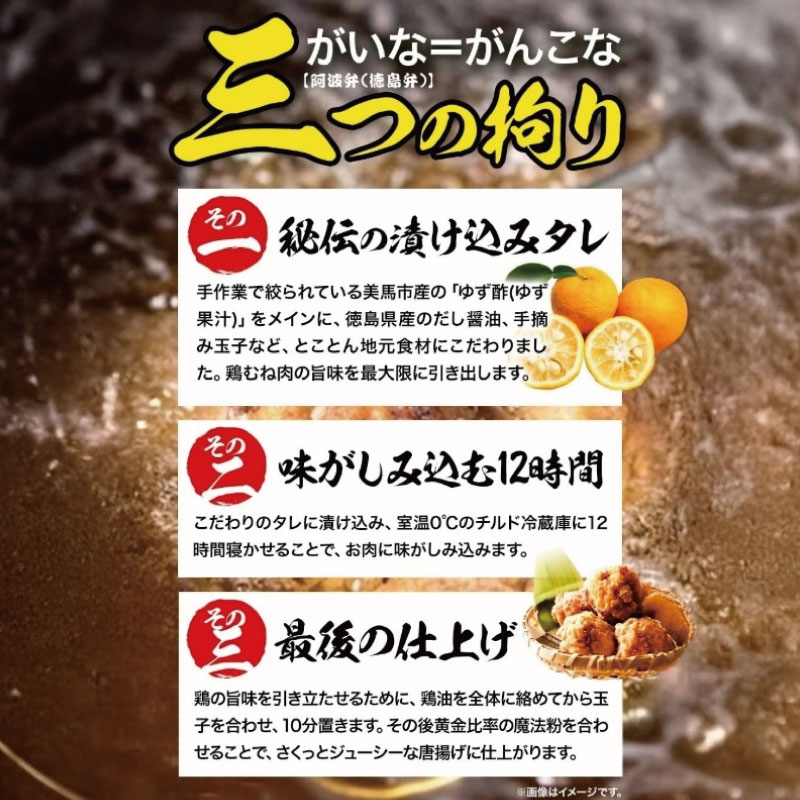 唐揚げ 鶏肉 鶏 柚子 400g×3パック から揚げ 国産 鶏 からあげ 柚子薫る がいな 黄金からあげ フライドチキン グルメ 柑橘 みかん 小分け おかず 弁当 惣菜 ビール おつまみ 簡単調理 人気 おすすめ 送料無料 なし 美味しい 美馬 徳島