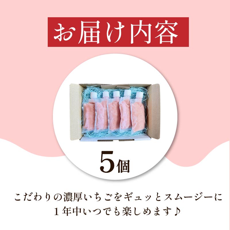 いちご スムージー フローズン 5個 オーガニック 苺 ストロベリー アイス シャーベット フルーツ 果物 くだもの 国産 洋菓子 スイーツ お菓子 おやつ 徳島県 BUTTOBI BERRY COOL