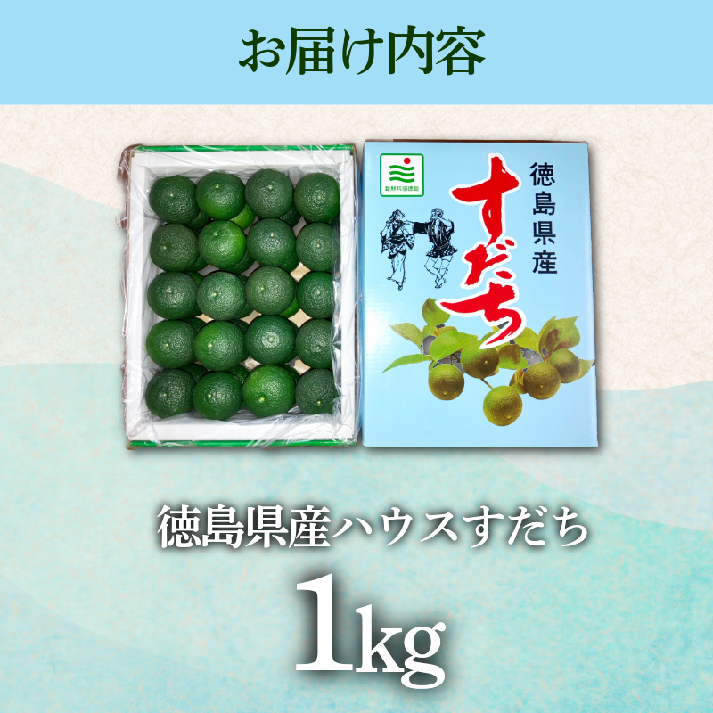 先行予約 【6月中旬～8月上旬まで順次発送】すだち ハウス 1kg 柑橘 スダチ 果汁 フルーツ 果物 鍋 魚 豆腐 麺類 に合う 冷蔵 産地直送 国産 徳島県