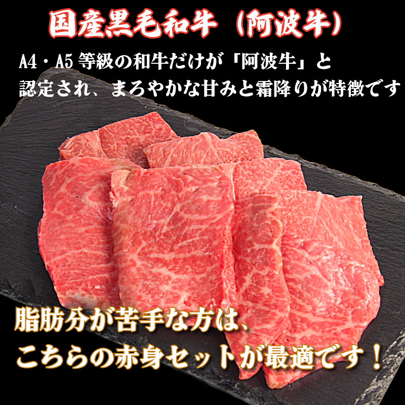 【定期便6回】 阿波牛 赤身焼肉セット 600g 冷凍 国産 黒毛和牛 阿波牛 和牛 牛肉 セット 赤身 マル イチボ クリ カメノコ トウガラシ バーベキュー BBQ