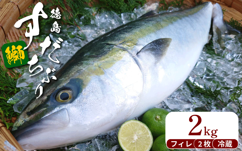 ぶり フィレ すだちぶり 半身 2枚 2kg 冷蔵 徳島 養殖 ブランド鰤 鰤 ブリ お正月 buri 豪華 海鮮 魚 ふるさと納税