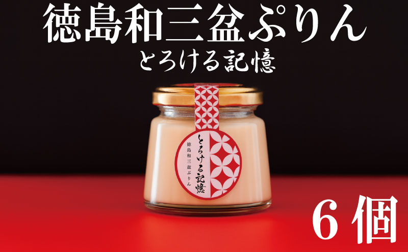 プリン 高級 6個 セット 和三盆 冷蔵 冷蔵スイーツ 冷蔵デザート スイーツ デザート ぷりんプリン とろける記憶 徳島県