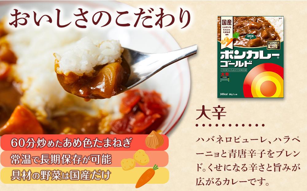 【定期便 全12回】ボンカレーゴールド（大辛）30個×12回　計360個