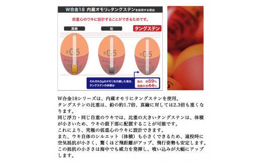 【プロ山元ウキ】タングステン　Ｗ合金１８Ｓ　３個セット