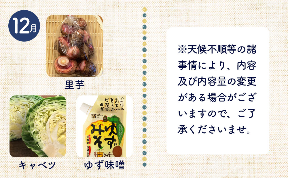 【12ヶ月定期便】野菜 くだもの 米（月替わりで毎月お届け）